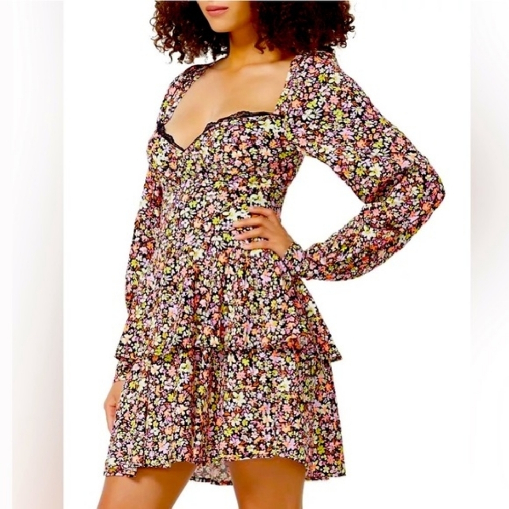 💘 NWT AFRM Modesto Floral Print Dress - Picture 4 of 9